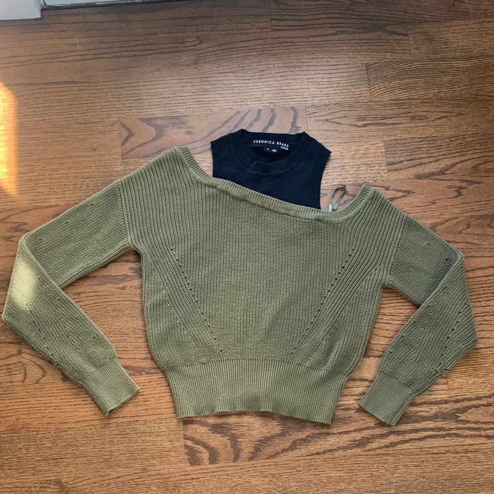 Veronica Beard Off-the-Shoulder Sweater